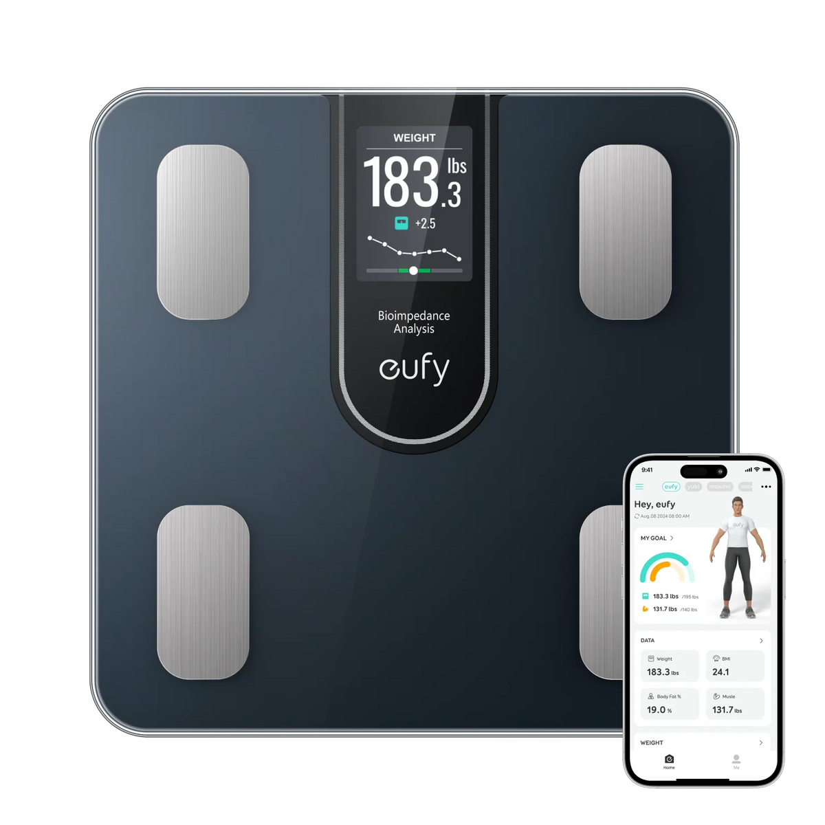 Eufy Smart Body Fat Scale A1 with Bluetooth & 12 Body Metrics