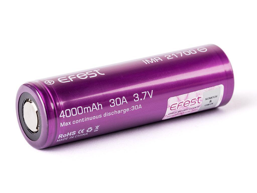 Efest 21700 4000mAh 30A Flat Top Li-ion Rechargeable Battery-FrenzyFog