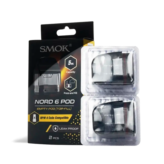 SMOK Nord 6 Pod Cartridge 5ml (2pcs/pack)-FrenzyFog