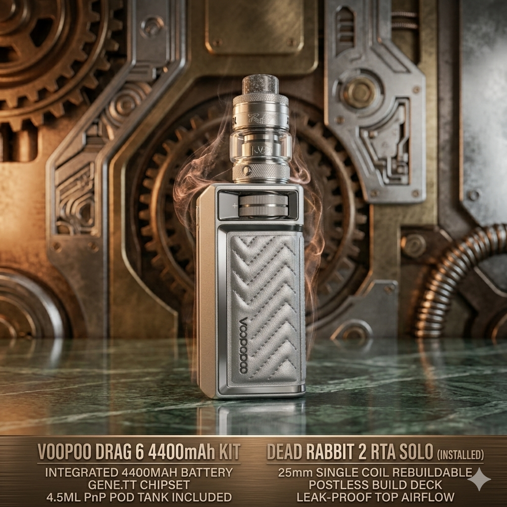 Voopoo Drag 6 4400mah & Dead Rabbit Solo 2 RTA-FrenzyFog