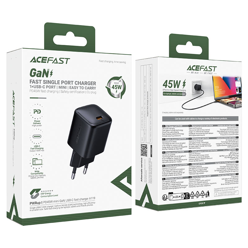 ACEFAST A119 Mini GaN Fast Wall Charger PD 45W