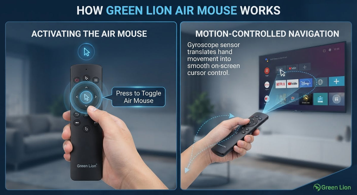 Green Lion 4 in 1 Wireless Remote With Keyboard