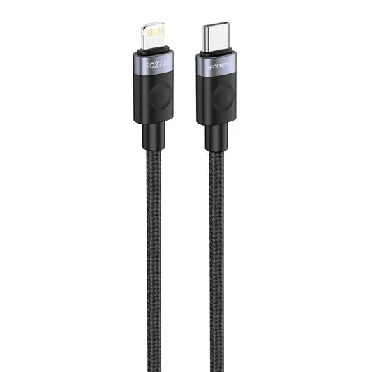 FONENG X115 Braided Type-C to iPhone Charge Cable PD27W-FrenzyFog
