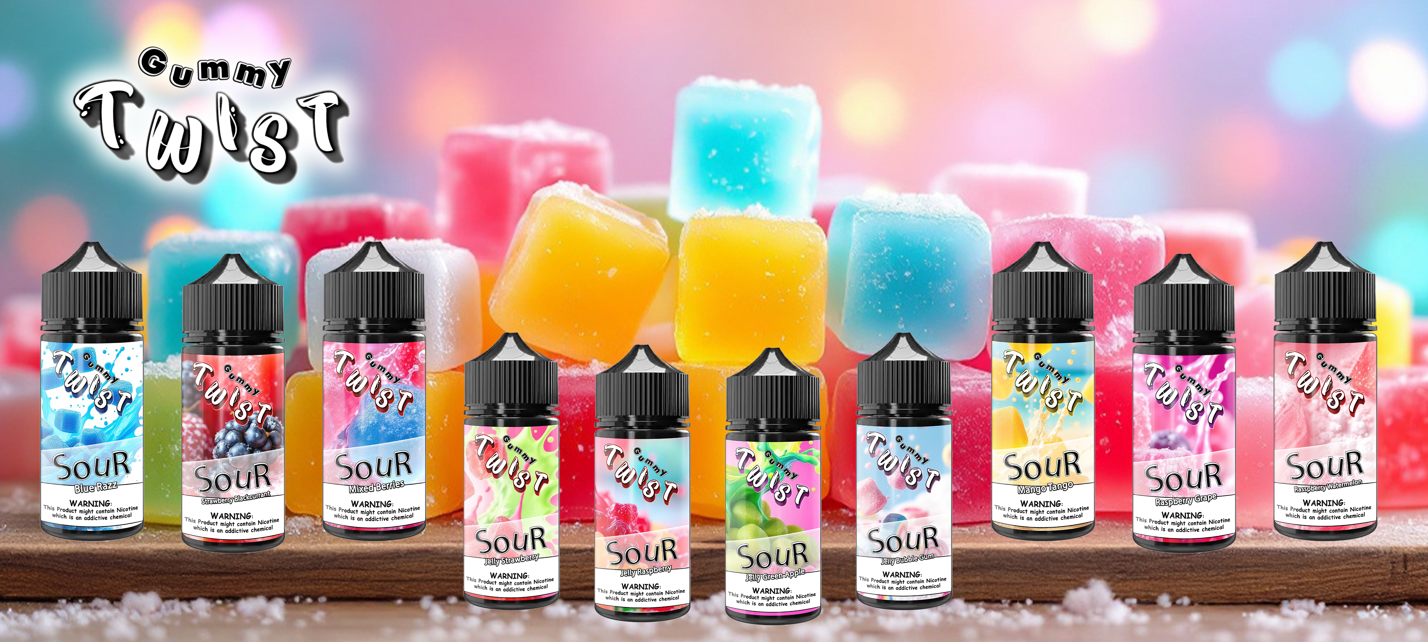 Candy King White Gummy By Twist TFN Series (x2 60mL) 120mL Australia Rainbow No 1 Candy King White Gummy By Twist TFN Series (x2 60mL) 120mL Australia Rainbow No 1