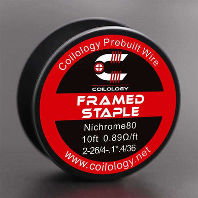 10ft Coilology Framed Staple Spool Wire 2-26ga/4-.1*.4/36ga-2-26ga/4-.4*.1/36ga-FrenzyFog-Beirut-Lebanon
