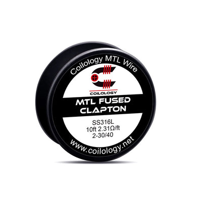 10ft Coilology SS316L MTL Fused Clapton Spools Wire-wires-SS316L 2-30/40-FrenzyFog-Beirut-Lebanon