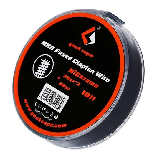 10ft Geekvape N80 Fused Clapton Wire 28ga*3+36ga-FrenzyFog