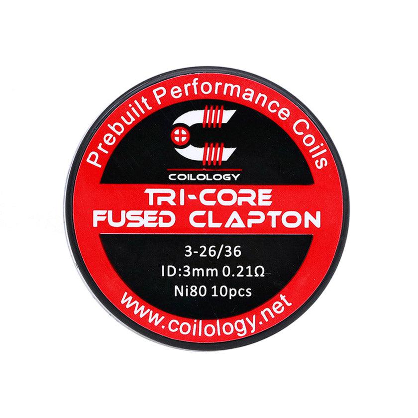 10pcs Coilology Tri-Core Fused Clapton Prebuilt Coil 26ga*3+36ga-FrenzyFog