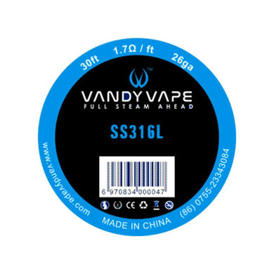 30ft Vandy vape SS316L Wire-wires-28ga-FrenzyFog-Beirut-Lebanon