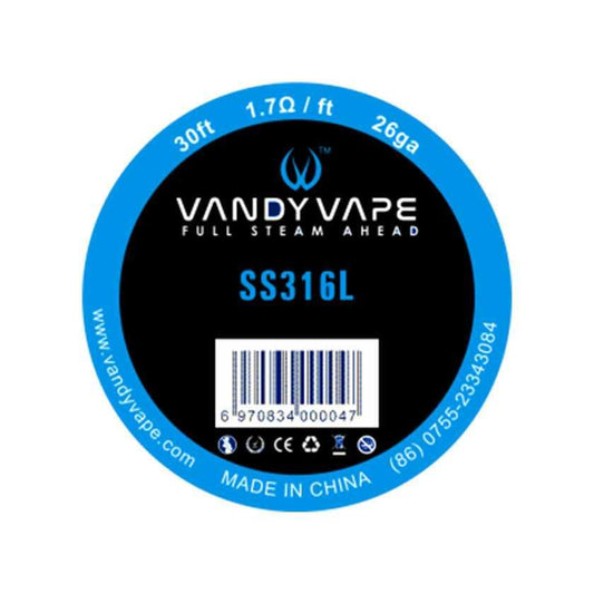 30ft Vandy vape SS316L Wire-FrenzyFog