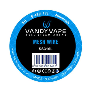5ft Vandy vape SS316L Mesh Wire 400mesh-wires-FrenzyFog-Beirut-Lebanon