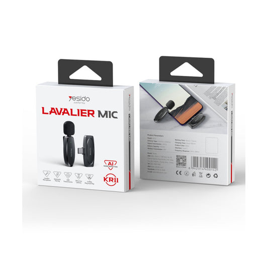 Yesido KR11 Wireless Lavalier Microphone Type-C
