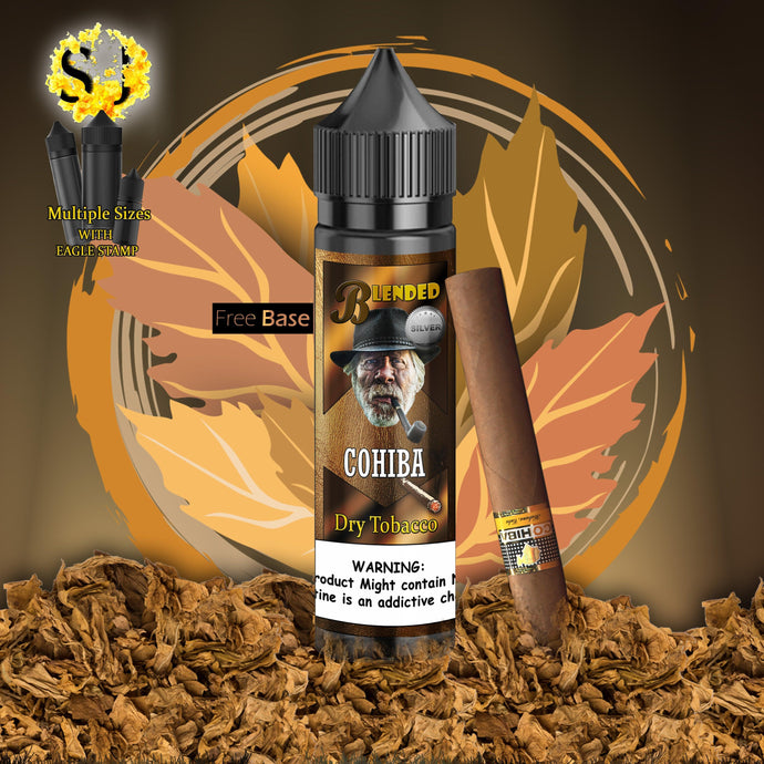 Blended Cohiba Freebase eliquid | Cohiba Dry Tobacco-freebase eliquid-60ml (shortfill 50ml)-0mg-FrenzyFog-Beirut-Lebanon