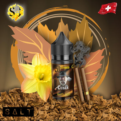 Blended Cuban Saltnic eliquid | Vanilla Cuban Cigar-25ml (R.Salts)-FrenzyFog-Beirut-Lebanon