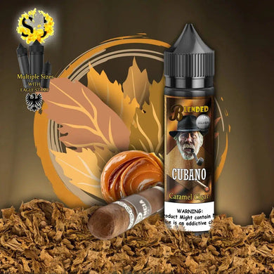 Blended Cubano Freebase eliquid | Cubano Caramel Cigar-freebase eliquid-60ml (shortfill 50ml)-0mg-FrenzyFog-Beirut-Lebanon