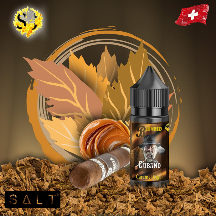 Blended Cubano Saltnic eliquid | Cubano Caramel Cigar-30ml Saltnic-FrenzyFog-Beirut-Lebanon