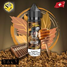 Load image into Gallery viewer, Blended Outlaw Saltnic eliquid | Golden Honey Cigar-50ml (R.Salts)-FrenzyFog-Beirut-Lebanon