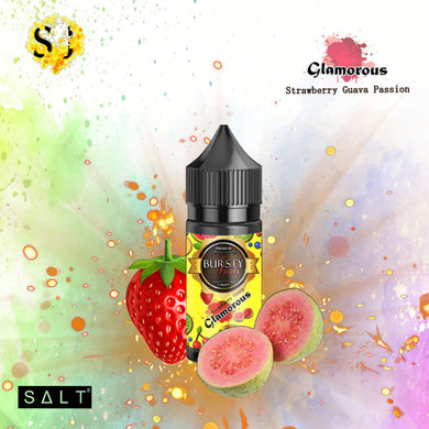 Bursty Glamorous Saltnic eliquid | Strawberry Guava Passion-25ml (R.Salts)-FrenzyFog-Beirut-Lebanon