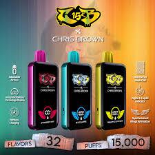 Chris Brown 15000 Puff 5% Disposable Vape-Blue Razz-FrenzyFog-Beirut-Lebanon
