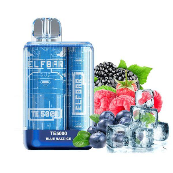 ELFBAR TE5000 Disposable 5000 Puffs-disposable-Blue Razz ICE-FrenzyFog-Beirut-Lebanon