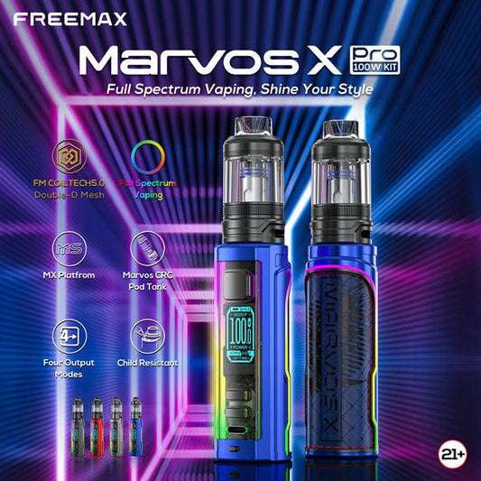 Freemax Marvos X Pro 100W Mod Kit with Marvos CRC Tank 5ml-FrenzyFog