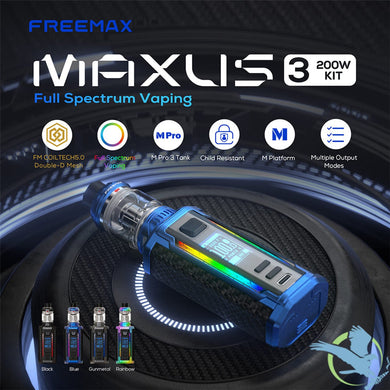 Freemax Maxus 3 200W Box Mod Kit with M Pro 3 Tank Atomizer 5ml-Gunmetals-FrenzyFog-Beirut-Lebanon