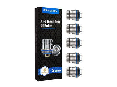 Freemax X1-D Mesh Coil for Fireluke 4 Tank (5pcs/pack)-X1-D Mesh 0.15ohm-FrenzyFog-Beirut-Lebanon