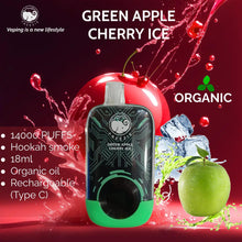 Load image into Gallery viewer, Freezie 14000 Puff Disposable 50mg-Green Apple Cherry ICE-FrenzyFog-Beirut-Lebanon