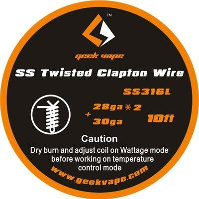 GeekVape SS Twisted Clapton TC Wire-FrenzyFog