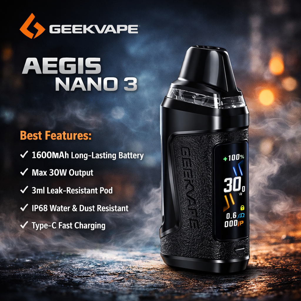 Geekvape Aegis Nano 3 Pod System Kit 1600mAh 30W 3ml-FrenzyFog