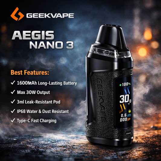 Geekvape Aegis Nano 3 Pod System Kit 1600mAh 30W 3ml-FrenzyFog