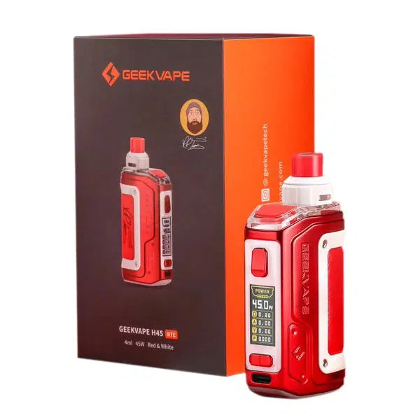 Geekvape H45 (Aegis Hero 2) Pod System Kit 1400mAh 4ml-Red White (RTE)-FrenzyFog-Beirut-Lebanon