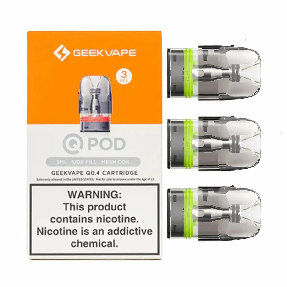 Geekvape Q Pod Cartridge 3ml (3pcs/pack)-FrenzyFog