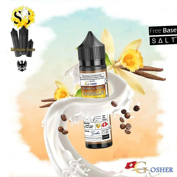 Gosh Vanilla Late Freebase eliquid-freebase eliquid-60ml (Short fill 50ml)-0mg-Low-FrenzyFog-Beirut-Lebanon