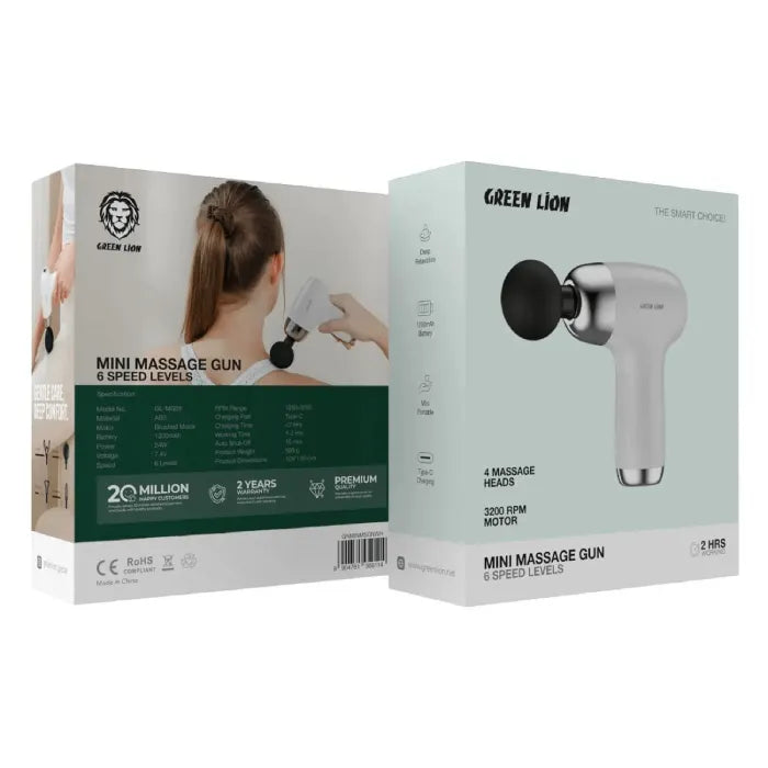 Green Lion Mini Massage Gun 6 Speed Levels