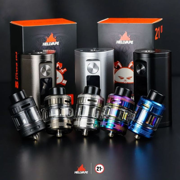 Hellvape Fat Rabbit 2 RTA Atomizer 6.5ml-Matt Full Black-FrenzyFog-Beirut-Lebanon