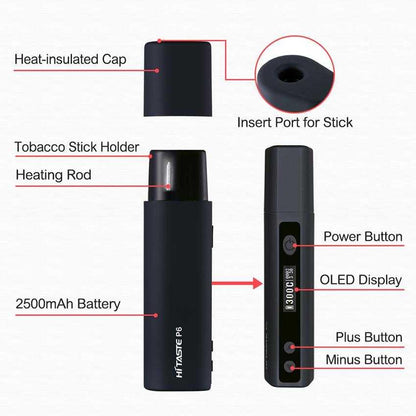 Hitaste P6 Mini Heating Kit 1200mAh-FrenzyFog