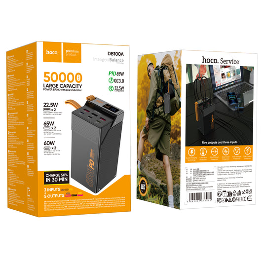 HOCO DB100A Harmony Power Bank PD65W 50,000mAh