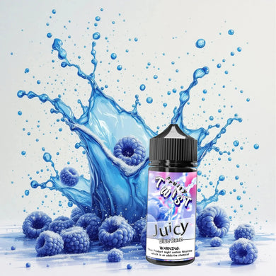 Juicy Blue Razz E-Liquid 100ml | Twist Fruity Series-0mg-FrenzyFog-Beirut-Lebanon