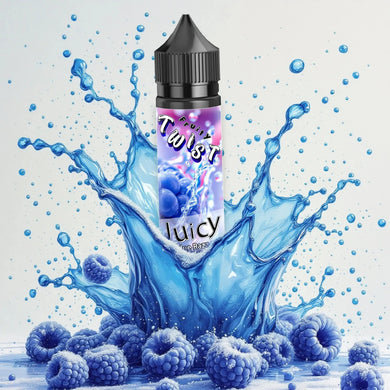 Juicy Blue Razz E-Liquid 60ml | Twist Fruity Series-0mg-FrenzyFog-Beirut-Lebanon