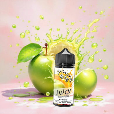 Juicy Green Apple E-Liquid 100ml | Twist Fruity Series-0mg-FrenzyFog-Beirut-Lebanon