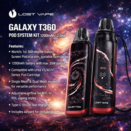Lost Vape Galaxy T360 Pod System Kit 1200mAh 2.5ml-FrenzyFog