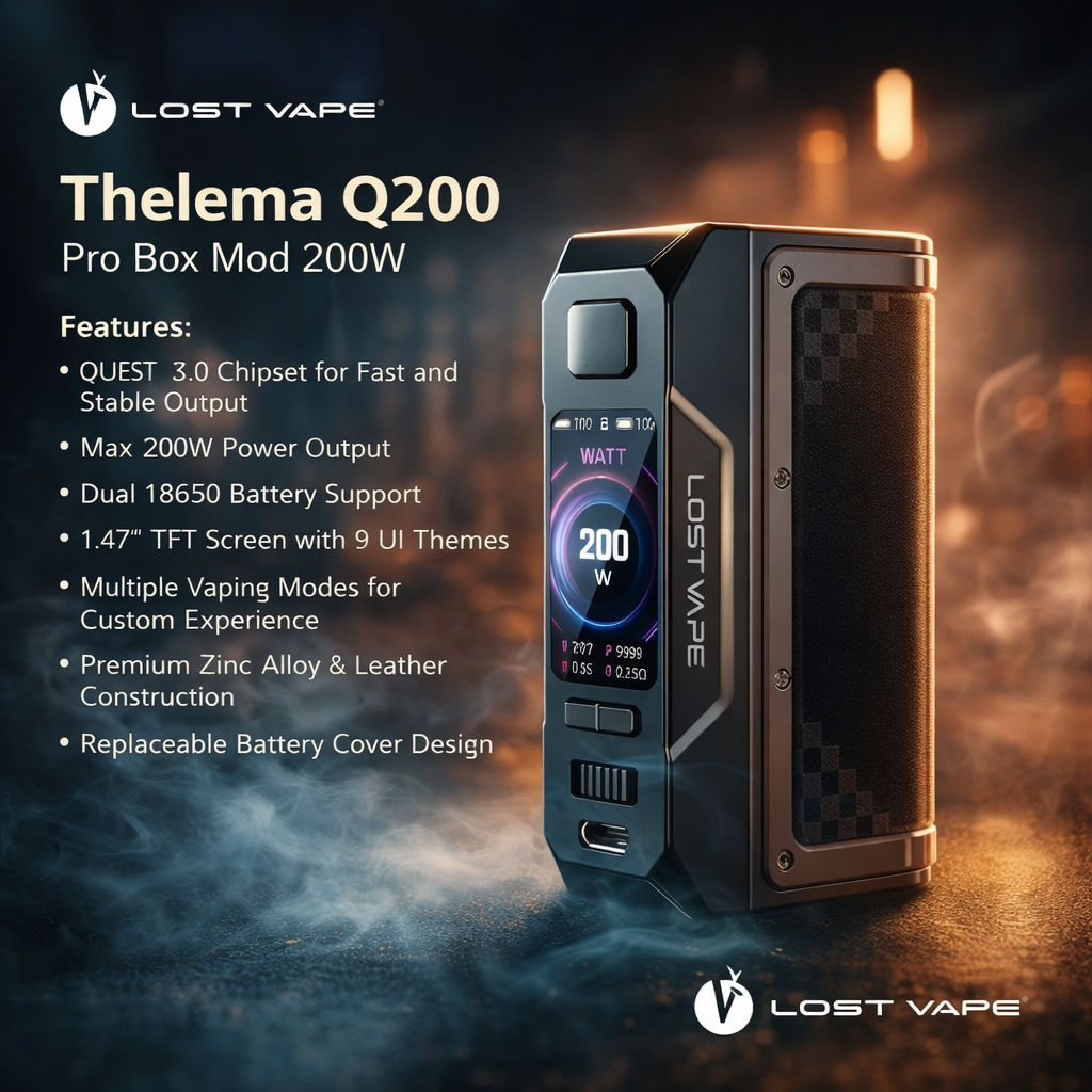 Lost Vape Thelema Q200 Pro Box Mod 200W-FrenzyFog
