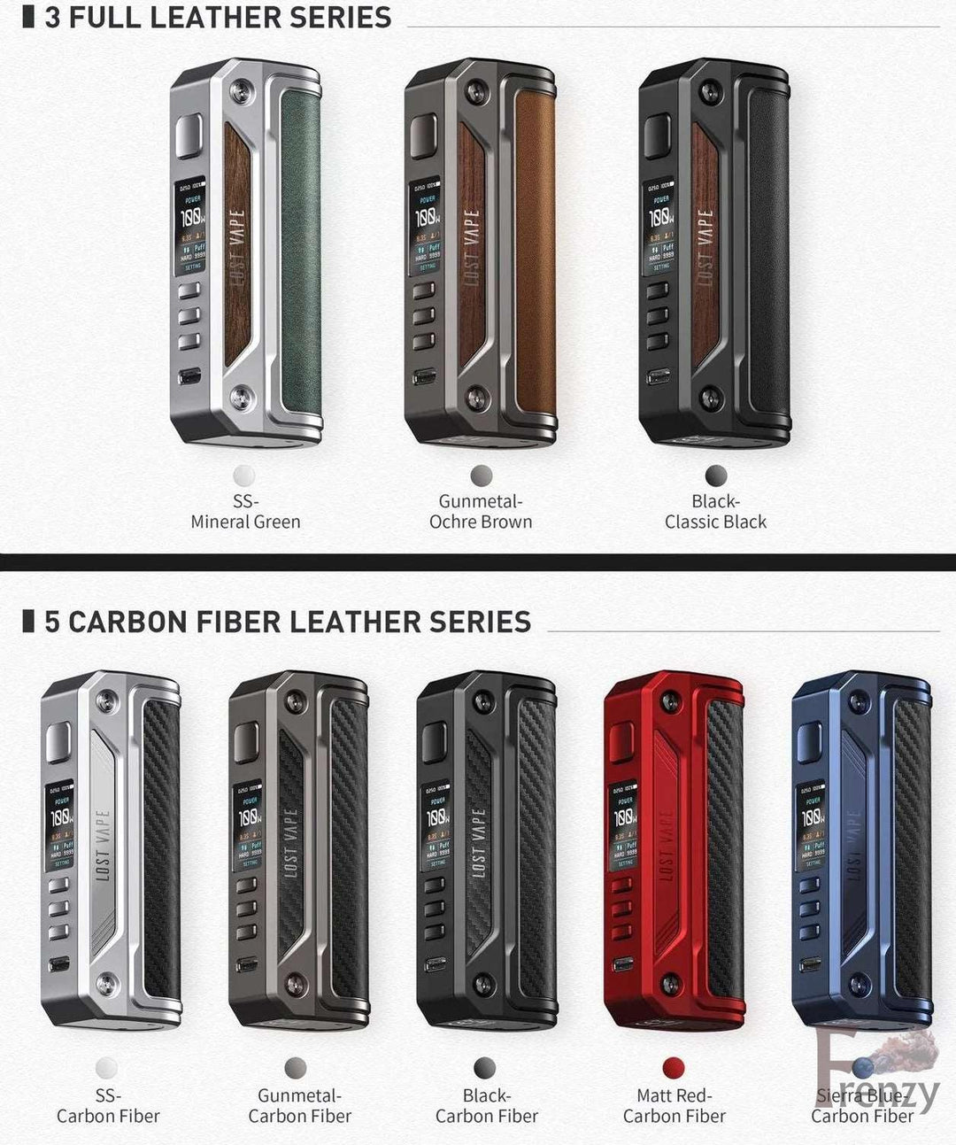 Lost Vape Thelema Solo 100W Box Mod FrenzyFog Lost Vape Thelema Solo 100W Box Mod FrenzyFog