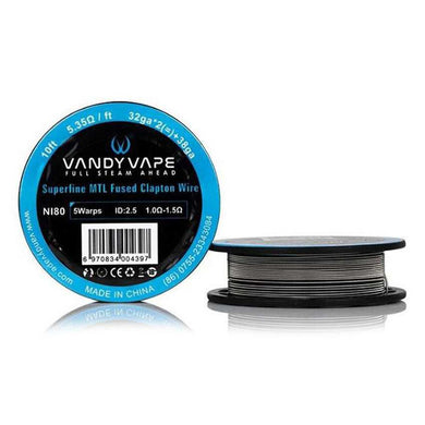 MTL Fused Clapton Wire Ni80-Ni80 32ga*2+38ga 10ft-FrenzyFog-Beirut-Lebanon