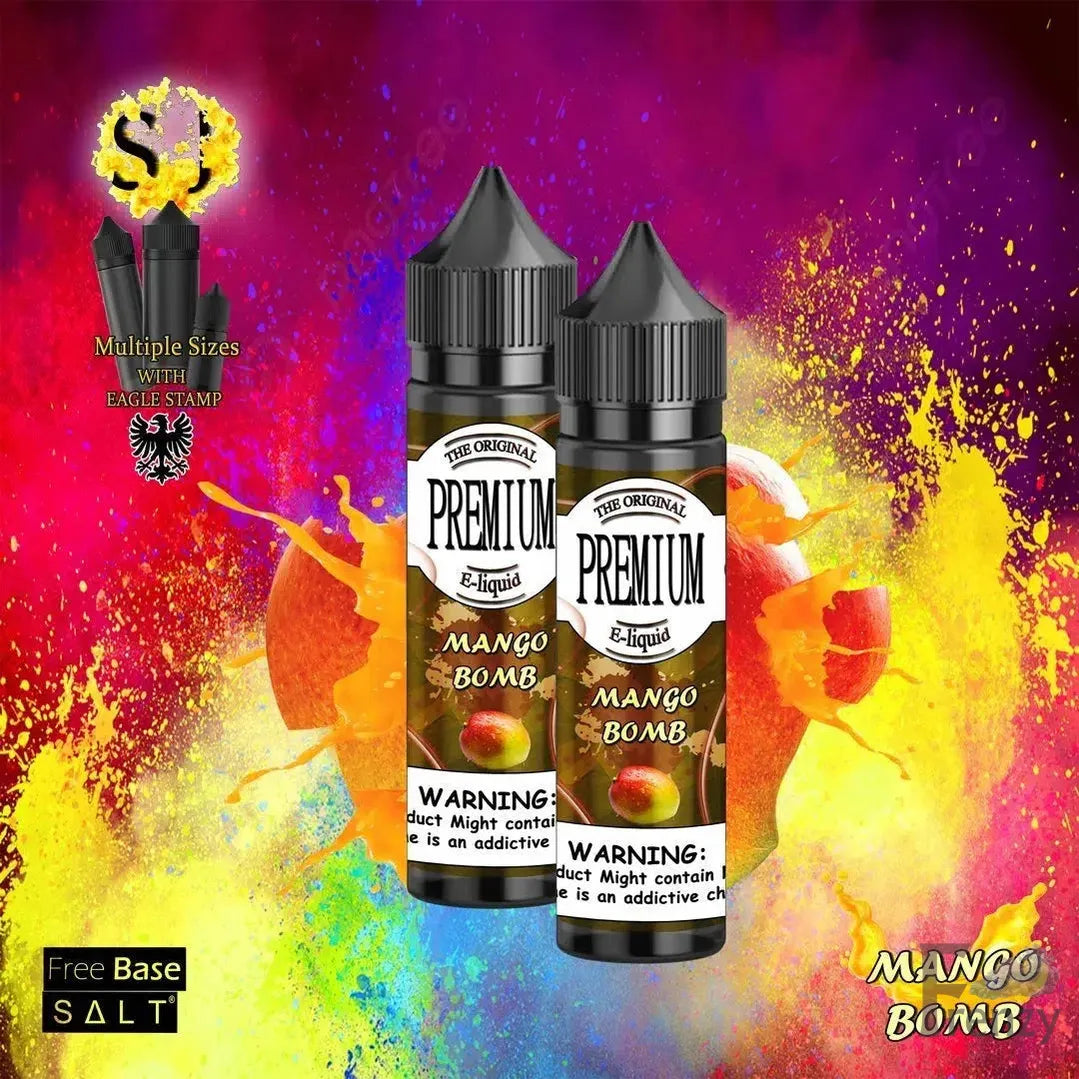 Premium Mango Bomb Freebase eliquid – FrenzyFog