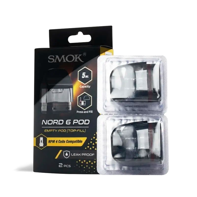 SMOK Nord 6 Pod Cartridge 5ml (2pcs/pack)-FrenzyFog