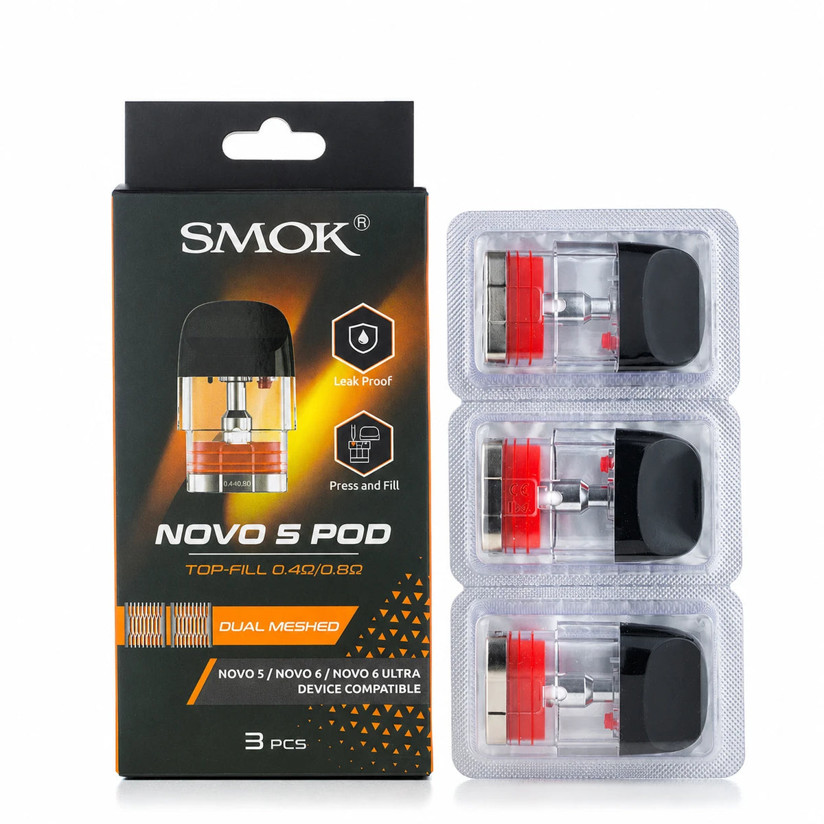 SMOK Novo 6 Pod Series Cartridge (3pcs/pack)-FrenzyFog