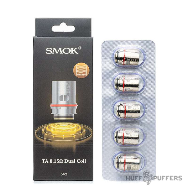 SMOK T-Air Replacement Coil (5pcs/pack)-Subohm Coil-TA 0.15ohm Dual 5pcs-FrenzyFog-Beirut-Lebanon