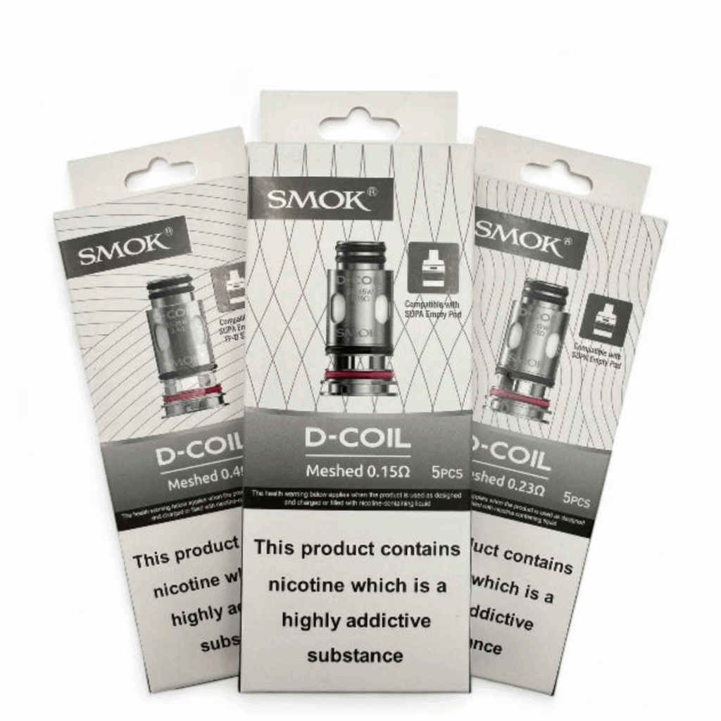 Smok D-Coil Series Replacement Coil for X-PRIV Solo Kit,TF-D Tank  (5pcs/pack) – FrenzyFog